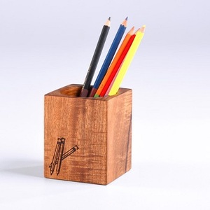 Customizable High-End Creative Solid Wood Pen Holder <b>Foldable</b> Design Handmade Lacquer Finish Modern Square Design Multi-Purpose - Product Image 6