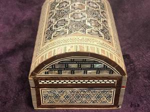 Caja de Almacenamiento de Joyas de Madera con Incrustaciones de Madreperla, Grabada con Diseños Florales, de Lujo Moderno y Elaborada Artesanalmente, para Mujeres, Decoración para el Hogar, Hotel u Oficina - Product Image 6