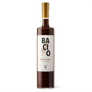 Bacio Cream <b>Liqueur</b> Brown Chocolate & <b>Hazelnuts</b> 17% Alcohol Content 0.7 Lt Bottle Pack of 6 - Product Image 2