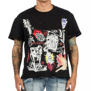 Camiseta de algodón lisa, suave, cómoda, transpirable, informal, para uso diario, manga corta, ropa unisex para hombres y mujeres - Product Image 1