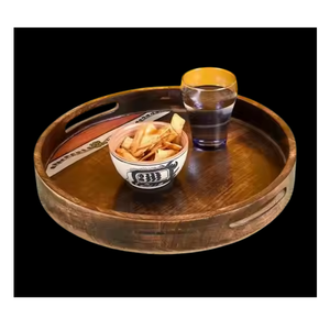 Meilleure Qualité 100% Bois Naturel Fait Main Écologique Décoratif Qualité Commerciale Durable Compatible Lave-Vaisselle Élégant pour Servir les Aliments - Product Image 1