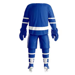 Conjunto de Jersey de Hockey sobre Hielo Premium 100% Poliéster de Alta Calidad, Transpirable, Ligero y Ecológico, Diseño de Color Personalizable, Deportivo - Product Image 3