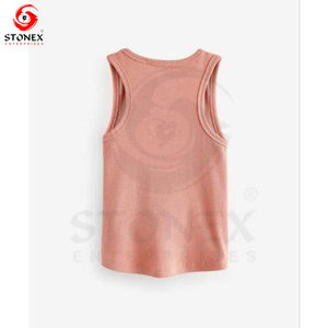 Gran oferta de verano 2024, camisetas sin mangas para niñas, chaleco deportivo al por mayor, camiseta sin mangas Lisa personalizada para niñas pequeñas - Product Image 6