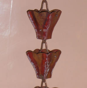 Antique Grey Rustic <b>Garden</b> Decorative Aluminium Rain Chain Manufacturer and Exporter Custom Copper Stainless Steel Rain Chain - Product Image 4