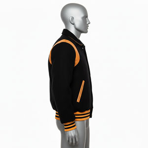 Chaqueta Universitaria Personalizada al por Mayor para Hombre - Chaqueta Universitaria de Invierno de Talla Grande con Tela de Lana y Opciones de Color Personalizadas - Product Image 3