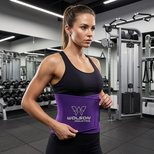 High Quality Weight Lifting Waist Trimmer <b>Belt</b> Breathable Neoprene Fabric Seamless Comfort Customizable for Gym <b>Exercise</b> - Product Image 5
