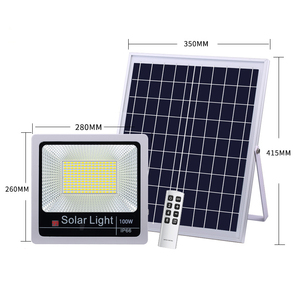 SL-389 100W luci di inondazione a LED <span class=keywords><strong>solare</strong></span> esterna IP66 telecomando illuminazione da giardino con indicatore di potenza <span class=keywords><strong>corpo</strong></span> in alluminio - Product Image 5