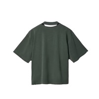 Özel Tasarım Erkek Asit Yıkama Tişörtü %100 Pamuklu Jersey Kalın Kesim Crop Sokak Modası Örme Nefes Alabilen Serigrafi Baskılı Stokta