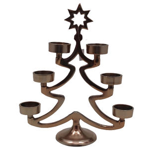 เชิงเทียนอลูมิเนียมนิกเกิลนูนแบบทันสมัยทำด้วยมือสำหรับวางบนโต๊ะและตกแต่งบ้านคริสมาสต์จำนวนมาก - Product Image 4