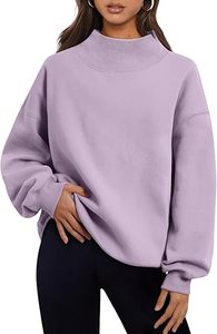 Sudadera acogedora para mujer, perfecta para la temporada de otoño e invierno, aspecto moderno de cuello alto - Product Image 5
