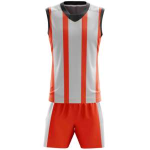 Uniforme de basket-ball sur mesure fabriqué au Pakistan pour hommes maillot de basket-ball en polyester de basse qualité personnalisé - Product Image 2