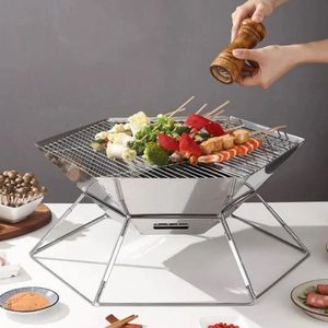 Stainless steel grill, <b>foldable</b>, hexagonal - Product Image 6