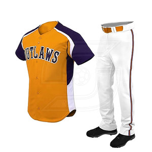 ร้อนขายการออกแบบที่ดีที่สุดน้ำหนักเบาชุดเบสบอลที่กำหนดเองพิมพ์โลโก้กีฬาสวมใส่2023โพลีเอสเตอร์วัสดุเบสบอล - Product Image 4