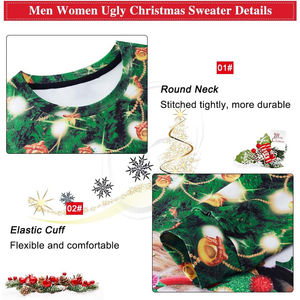 Haut Fabricant Sweats de Noël à la mode pour hommes Street Wear Sweatshirts de Noël pour hommes - Product Image 3