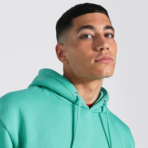 Jersey con capucha de invierno de 400gsm de algodón 100% para hombre, sudadera térmica con estampado personalizado con MOQ bajo, tejido sólido de talla grande - Product Image 6