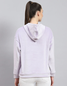 Pastel Perfection Cozy Lavender Sweat à capuche zippé Sans effort Décontracté Confort Trendy Parfait pour la superposition - Product Image 5