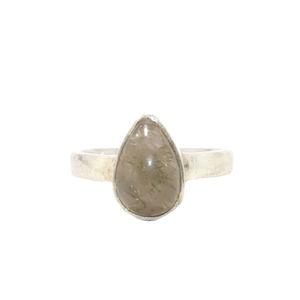 Anillos de piedras preciosas en forma de lágrima minimalistas de Plata de Ley 925 de alta calidad al por mayor, ropa de dedo Vintage para artículos de regalo - Product Image 1