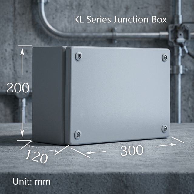 Factory Equipment Wiring IP56 RAL7035 Cold Rolled Steel Electrical Junction Box with DIN Rail Installation Bracket