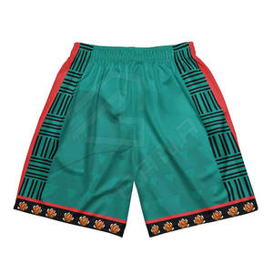 Short de basket unisexe à double maille brodé sur mesure Streetwear avec logo imprimé de style vintage pour hommes grande taille été - Product Image 2