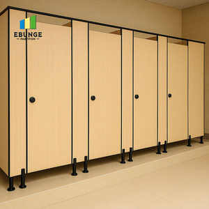 Trường công cộng nhà vệ sinh HPL vòi hoa sen gian hàng phòng tắm nhà vệ sinh Divider tường thương mại nhà vệ sinh phân vùng - Product Image 1