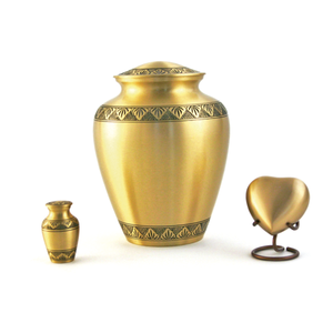 Urna de cenizas humanas para adultos personalizada de alta calidad, ataúd de latón de estilo americano, servicio conmemorativo, suministros funerarios - Product Image 4