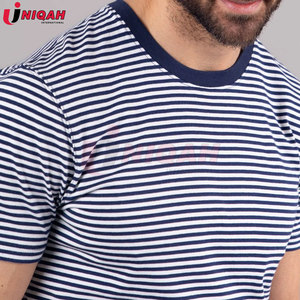 Camiseta Casual de Algodón Azul con Cuello Redondo, Color Personalizado, Antiencogimiento, Corte Regular para un Uso Diario Cómodo - Product Image 2