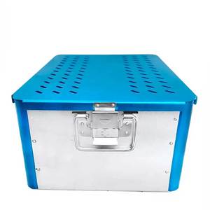 Caja de Aluminio Manual Vacía con Bandeja para Almacenamiento de Instrumentos Quirúrgicos Veterinarios, Organizador de Kit de Acero Inoxidable, Certificación CE - Product Image 6