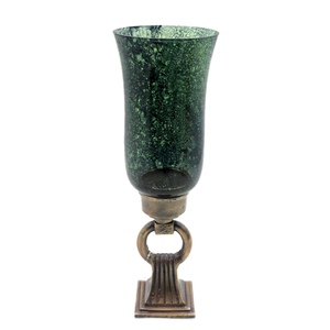 Support d'ouragans en aluminium et en verre de conception standard cuivre fini antique taille décor de maison et de mariage en gros en vrac - Product Image 3