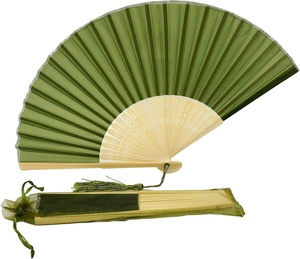 Éventail pliant promotionnel en <span class=keywords><strong>bambou</strong></span> de 21 cm, manche en <span class=keywords><strong>bambou</strong></span>, impression en soie unie, éventail à main en <span class=keywords><strong>bambou</strong></span>, souvenir de mariage, cadeau - Product Image 5