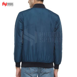 Chaqueta bomber impermeable con cuello levantado de poliéster 100% de último diseño para hombre, chaqueta al por mayor - Product Image 2