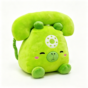 Unique plush cute room decor <b>telephone</b> plush, novelty gift pig phone plush, desk decor stuffed phone plush - Product Image 4