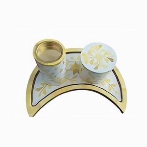 Plateau Acrylique Medkhan Résine Boîte Brûleur À Bois Faizacraft Bakhoor Os Incrustation Dessous De Verre Diffuseur D'encens Et D'aromathérapie - Product Image 2