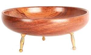 Vente d'usine Sheesham Bol en bois de forme ronde exportation pour servir et décor à la maison marron - Product Image 5