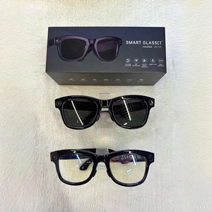 Lunettes intelligentes 1080P, étanches IPX-4, monture en métal, double caméra, assistant IA, commande vocale - Product Image 1