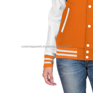 Veste universitaire en molleton personnalisée pour femme, en coton premium, style streetwear, idéale pour la personnalisation en gros - Product Image 6