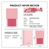 Nouveau Gloss Repulpant pour les Lèvres 2027, Liquide, Végétalien, Non Collant, Transparent aux Fruits, 6ml, Vente en Gros, Marque Privée
