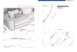 Baldosas de porcelana brillante sinterizada de 600x1200mm de la mejor calidad, modernas de lujo para Villa, sala de estar, baldosas de mármol de cerámica para - Product Image 6