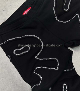 ชุดวอร์มและเสื้อมีฮู้ดแบบวินเทจชุดวอร์มขาบานปักลายตามสั่ง - Product Image 4