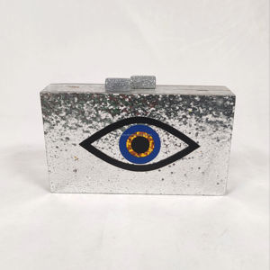 Carteras de Resina para Mujer, Modelo con Nombre Personalizado, Diseño de Ángel Pintado a Mano, Color/Tamaño Personalizado, Cartera de Boda, Artesanía - Product Image 1