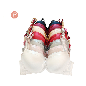 Romantici multicolori Plus Size <span class=keywords><strong>reggiseno</strong></span> da donna Satiny spazzolato tessuti di seta <span class=keywords><strong>con</strong></span> fiocco floreale in pizzo <span class=keywords><strong>con</strong></span> <span class=keywords><strong>ferretto</strong></span> Push Up <span class=keywords><strong>C</strong></span>-Cup <span class=keywords><strong>reggiseno</strong></span> - Product Image 1