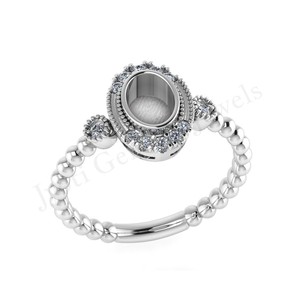 แหวนเปล่าสำหรับเป็นของขวัญของขวัญของขวัญสุดคลาสสิกขนาด6มม. ปรับแต่งเครื่องประดับได้ตามต้องการ - Product Image 1