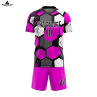 Ensemble de football unisexe à manches courtes imprimé pour hommes, haute qualité, nouvelle conception, vente chaude
