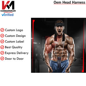 Premium Neck Harness Weight Lifting <b>Training</b> Adjustable Neoprene Strap with Steel Chain Neck Strengthening <b>Head</b> Neck Workout - Product Image 5