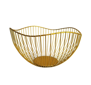 Cesta de Alambre de Hierro Multiusos para el Hogar, Diseño Moderno Niquelado, Almacenamiento de Frutas de Calidad, Color Personalizable para Cocina - Product Image 5