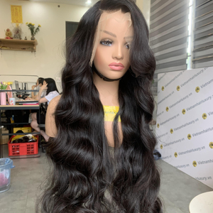 Remy Virgin Hair Vietnam Funmi Curl 10-30" Natural <b>Black</b> Mixed Texture Fashion Wave Bundles No Tangle Full End HD <b>Lace</b> Single - Product Image 1