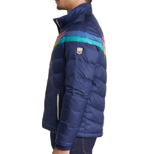 Chaqueta acolchada de plumón OEM para hombre, abrigo de invierno cálido ligero, impermeable, estampado personalizado, chaqueta acolchada a prueba de viento para hombre - Product Image 2