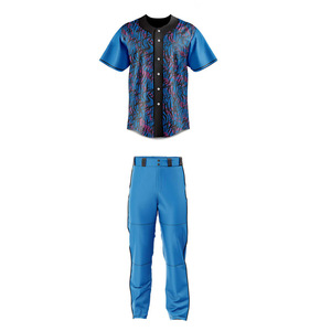 ชุดเล่นเบสบอลของผู้ชายชุดเล่นซอฟต์บอลผ้าโพลีเอสเตอร์ชุดเล่นซอฟต์บอลชุดทีมเบสบอลและกางเกงครบชุดสำหรับวัยรุ่น - Product Image 1