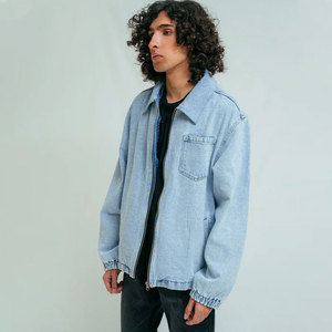 Veste en jean pour homme sur mesure en gros, veste d'hiver imperméable à la mode avec service de personnalisation OEM - Product Image 4