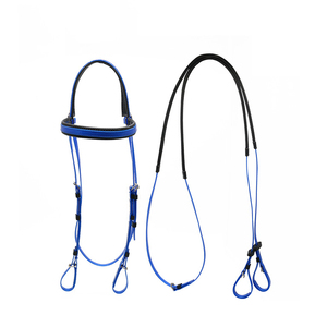 Brida de caballo de cuero de alta calidad Brida de caballo ecuestre Brida occidental de caballo de cuero genuino - Product Image 2