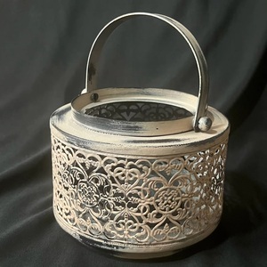 Gray Distressed Metal Mini Candle <b>Lantern</b> for Christmas and Garden Decoration Handmade Hanging Candle <b>Lanterns</b> - Product Image 6